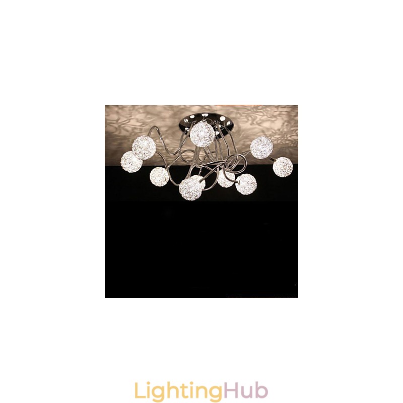 Simple Iron Ceiling Round Iron Creative lamp lamp Aluminum Wire lamp