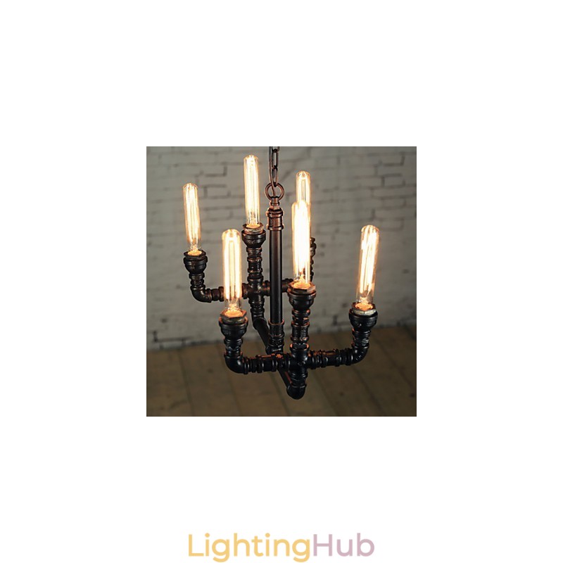 Chandelier Mini Style Rustic Lodge Retro Metal