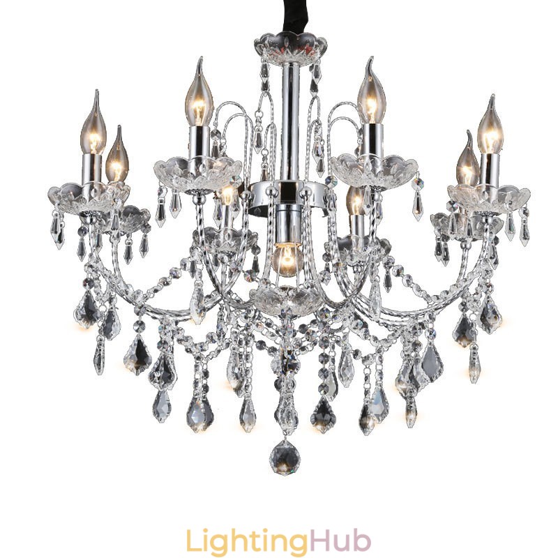 Elegant Crystal Chandelier with 9 Lights