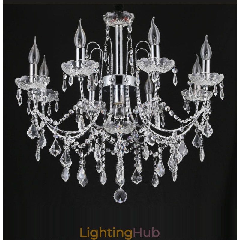 Elegant Crystal Chandelier with 9 Lights