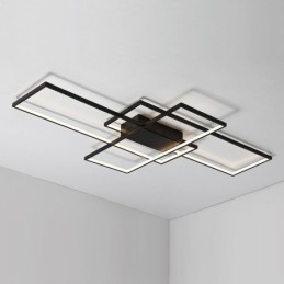Modern Comtemporary Alumilium Painting Ceiling Light Flush Mount Wall Light with Remoter Dimmer for Living Room Bed Room Also Can Be Used As Wall Light
