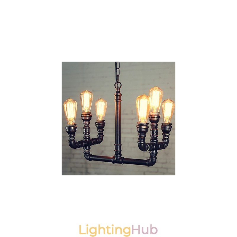 Chandelier Mini Style Rustic Lodge Retro Metal
