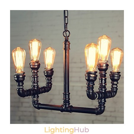Chandelier Mini Style Rustic Lodge Retro Metal Chandelier Mini Style Rustic Lodge Retro Metal