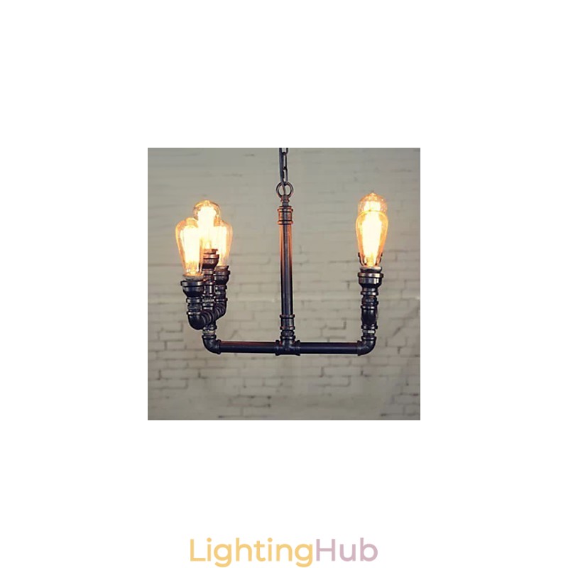 Chandelier Mini Style Rustic Lodge Retro Metal