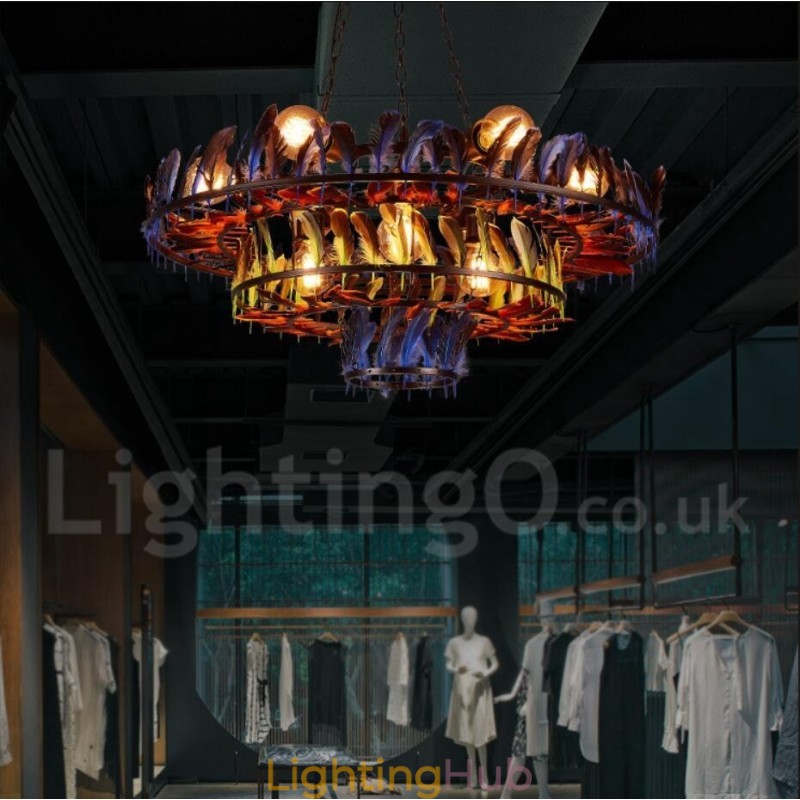 Retro Steel Lighting Store Pendant Chandelier Light