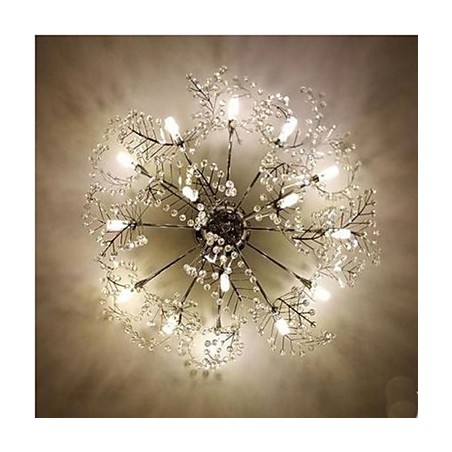 Stainless Steel Etched Deciduous Crystal Ceiling Llight Stainless Steel Etched Deciduous Crystal Ceiling Llight