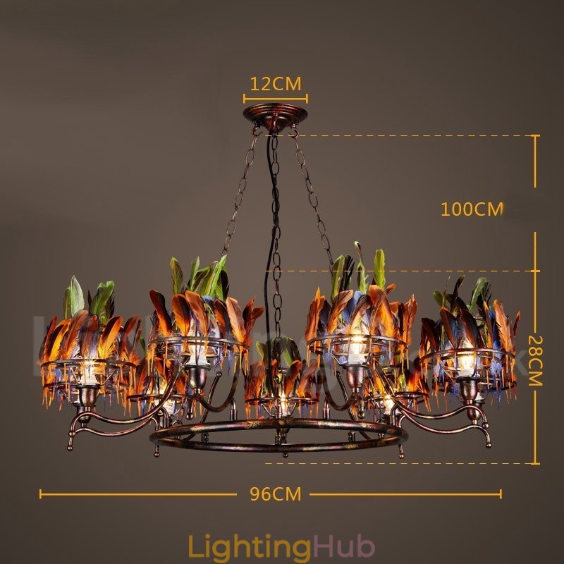 Retro Steel Lighting Store Pendant Chandelier Light