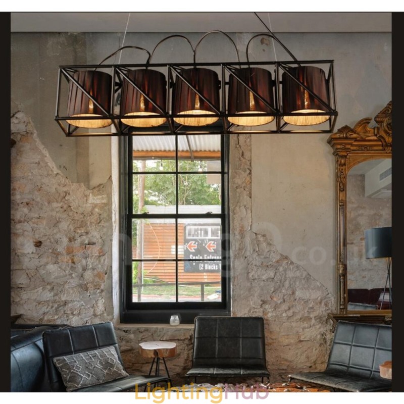 Industrial Style Steel Lighting Store Pendant Chandelier Light