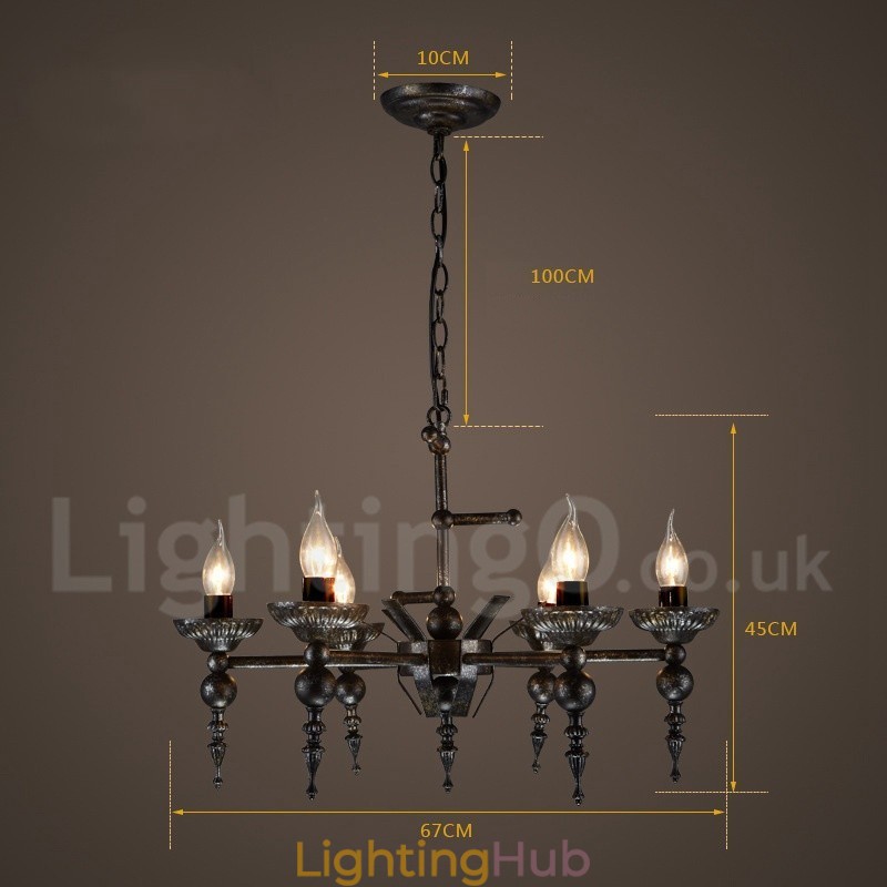 Industrial Style Steel Lighting Store Pendant Chandelier Light