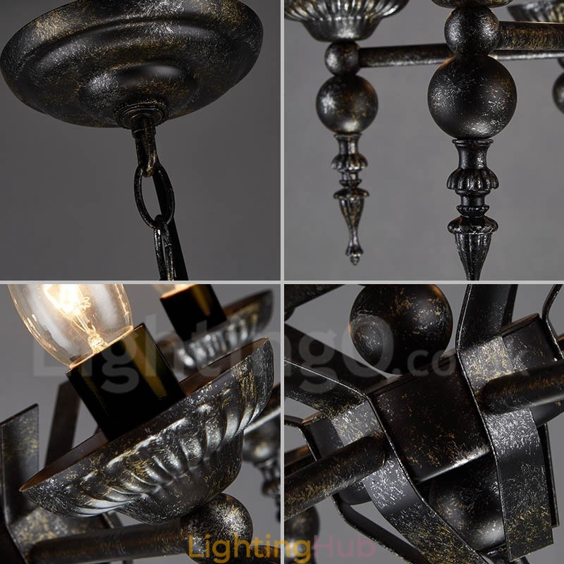 Industrial Style Steel Lighting Store Pendant Chandelier Light