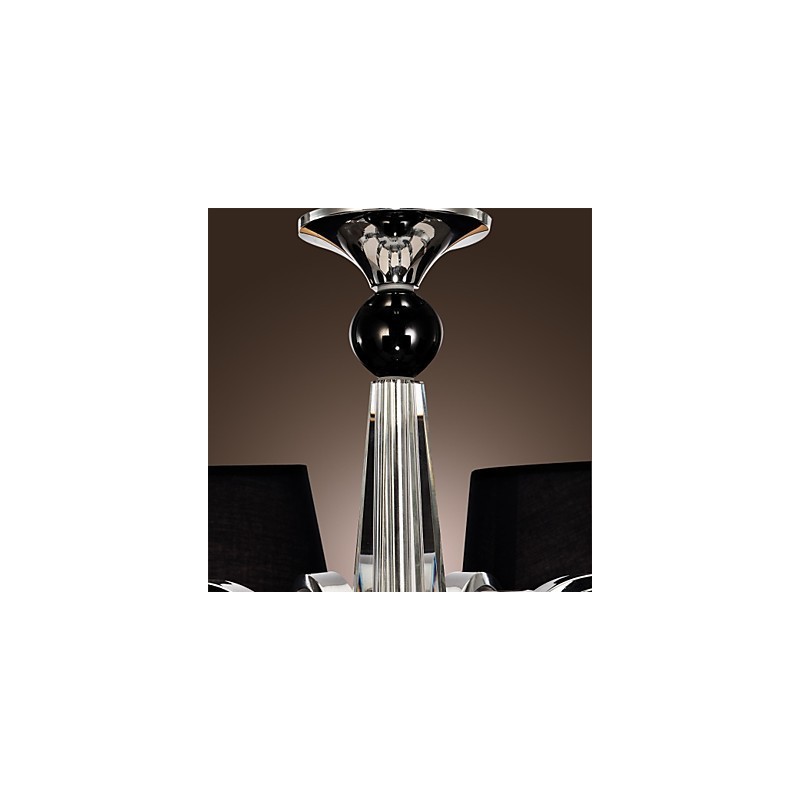 Vintage Chandelier 4 Light Classic Fabric Metal Painting