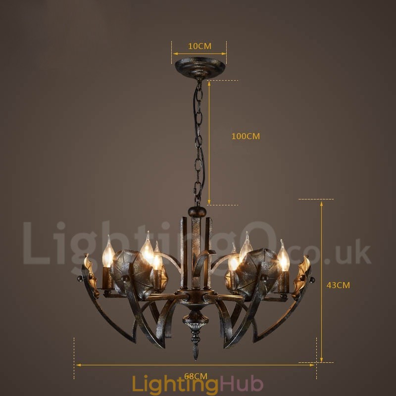 Industrial Style Steel Lighting Store Pendant Chandelier Light