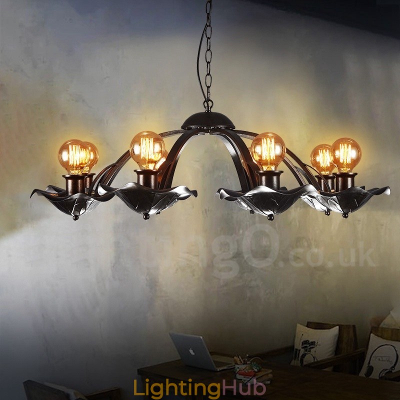 Industrial Style Steel Lighting Store Pendant Chandelier Light