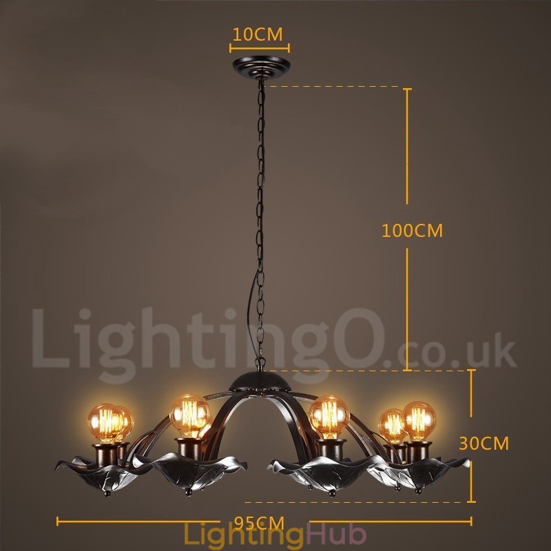 Industrial Style Steel Lighting Store Pendant Chandelier Light