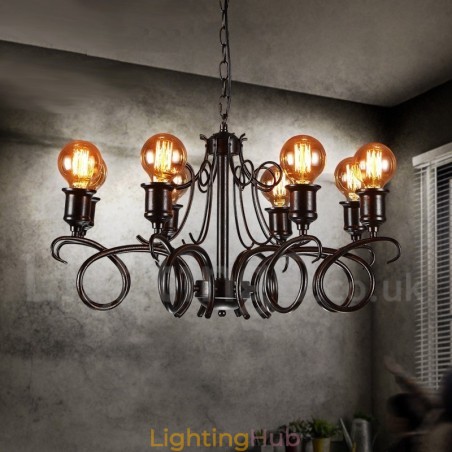Industrial Style Steel Lighting Store Pendant Chandelier Light Industrial Style Steel Lighting Store Pendant Chandelier Light