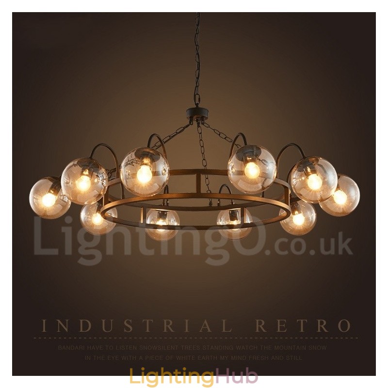 Industrial Style Steel Lighting Store Pendant Chandelier Light