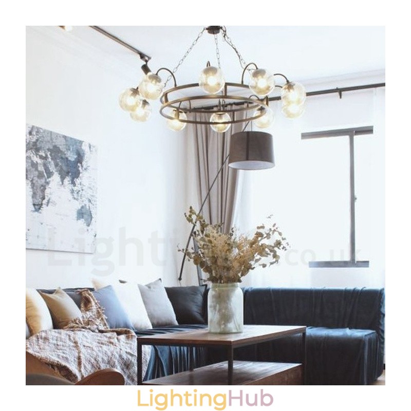 Industrial Style Steel Lighting Store Pendant Chandelier Light