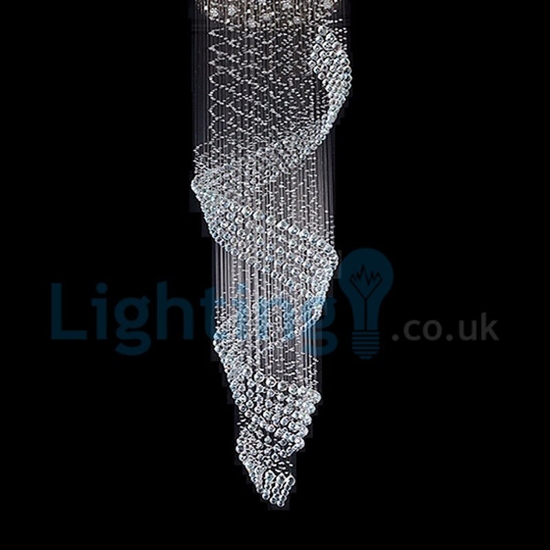 Modern Contemporary Chandelier Flush mount Pendant Fixture Crystal Rain Drop Light