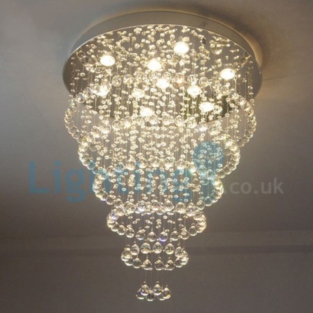 Modern Contemporary Chandelier Flush mount Pendant Fixture Crystal Rain Drop Light Modern Contemporary Chandelier Flush mount Pendant Fixture Crystal Rain Drop Light