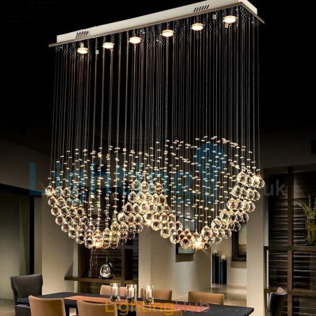 Modern Contemporary Chandelier Flush mount Pendant Fixture Crystal Rain Drop Light Modern Contemporary Chandelier Flush mount Pendant Fixture Crystal Rain Drop Light