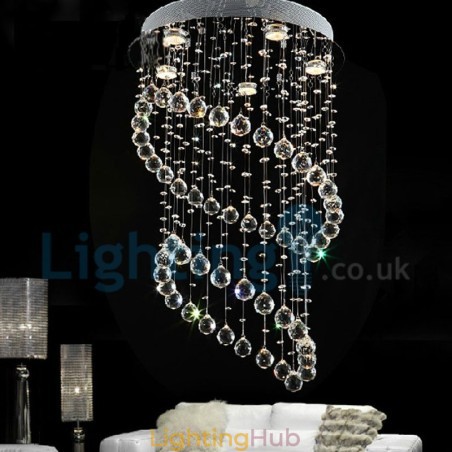 Modern Contemporary Chandelier Flush mount Pendant Fixture Crystal Rain Drop Light Modern Contemporary Chandelier Flush mount Pendant Fixture Crystal Rain Drop Light
