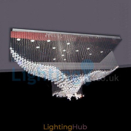 Modern Contemporary Chandelier Flush mount Pendant Fixture Crystal Rain Drop Light Modern Contemporary Chandelier Flush mount Pendant Fixture Crystal Rain Drop Light
