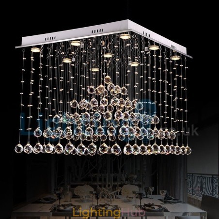 Modern Contemporary Chandelier Flush mount Pendant Fixture Crystal Rain Drop Light Modern Contemporary Chandelier Flush mount Pendant Fixture Crystal Rain Drop Light