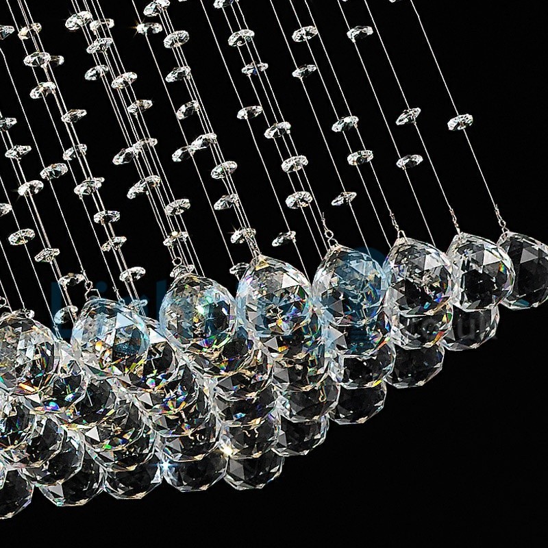 Modern Contemporary Chandelier Flush mount Pendant Fixture Crystal Rain Drop Light