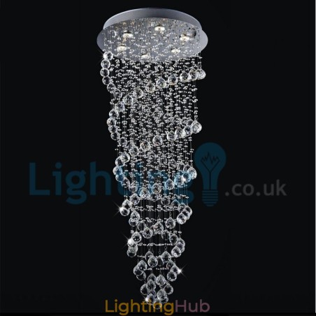 Modern Contemporary Chandelier Flush mount Pendant Fixture Crystal Rain Drop Light Modern Contemporary Chandelier Flush mount Pendant Fixture Crystal Rain Drop Light