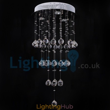 Modern Contemporary Chandelier Flush mount Pendant Fixture Crystal Rain Drop Light Modern Contemporary Chandelier Flush mount Pendant Fixture Crystal Rain Drop Light