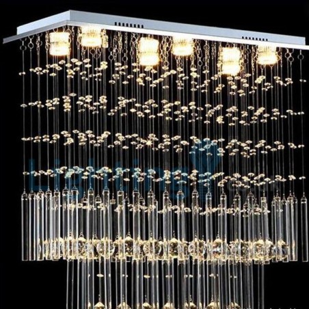 Modern Contemporary Chandelier Flush mount Pendant Fixture Crystal Rain Drop Light Modern Contemporary Chandelier Flush mount Pendant Fixture Crystal Rain Drop Light
