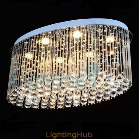 Modern Contemporary Chandelier Flush mount Pendant Fixture Crystal Rain Drop Light Modern Contemporary Chandelier Flush mount Pendant Fixture Crystal Rain Drop Light