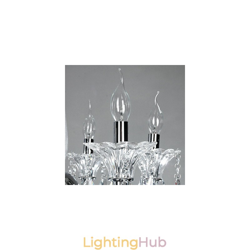 American Style Lodge 6 Light Chandelier With Glass Shade