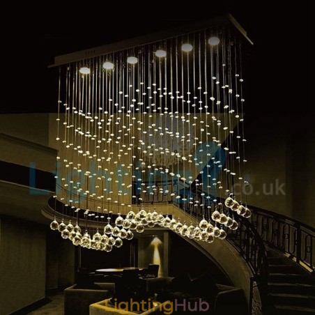 Modern Contemporary Chandelier Flush mount Pendant Fixture Crystal Rain Drop Light Modern Contemporary Chandelier Flush mount Pendant Fixture Crystal Rain Drop Light