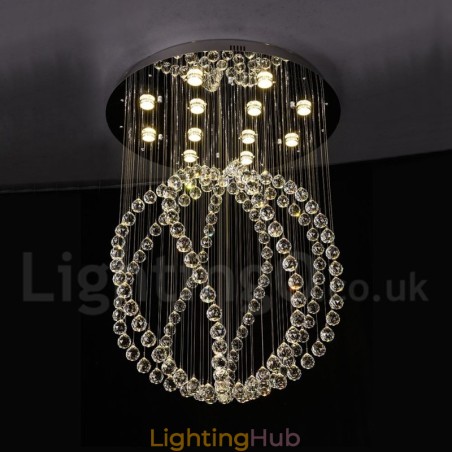Modern Contemporary Chandelier Flush mount Pendant Fixture Crystal Rain Drop Light Modern Contemporary Chandelier Flush mount Pendant Fixture Crystal Rain Drop Light