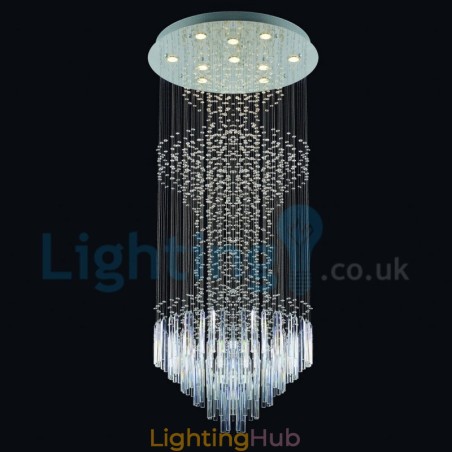 Modern Contemporary Chandelier Flush mount Pendant Fixture Crystal Rain Drop Light Modern Contemporary Chandelier Flush mount Pendant Fixture Crystal Rain Drop Light