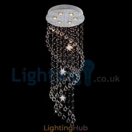 Modern Contemporary Chandelier Flush mount Pendant Fixture Crystal Rain Drop Light Modern Contemporary Chandelier Flush mount Pendant Fixture Crystal Rain Drop Light