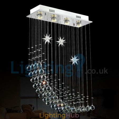 Modern Contemporary Chandelier Flush mount Pendant Fixture Crystal Rain Drop Light Modern Contemporary Chandelier Flush mount Pendant Fixture Crystal Rain Drop Light