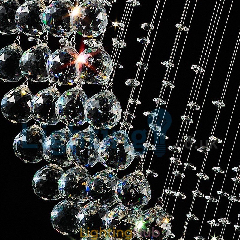 Modern Contemporary Chandelier Flush mount Pendant Fixture Crystal Rain Drop Light