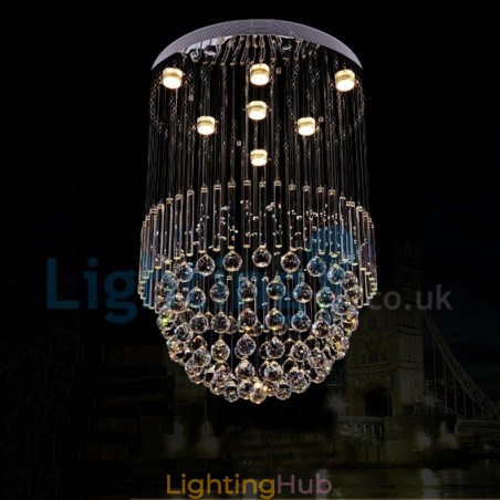 Modern Contemporary Chandelier Flush mount Pendant Fixture Crystal Rain Drop Light Modern Contemporary Chandelier Flush mount Pendant Fixture Crystal Rain Drop Light