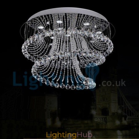 Modern Contemporary Chandelier Flush mount Pendant Fixture Crystal Rain Drop Light Modern Contemporary Chandelier Flush mount Pendant Fixture Crystal Rain Drop Light