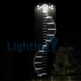 Modern Contemporary Chandelier Flush mount Pendant Fixture Crystal Rain Drop Light