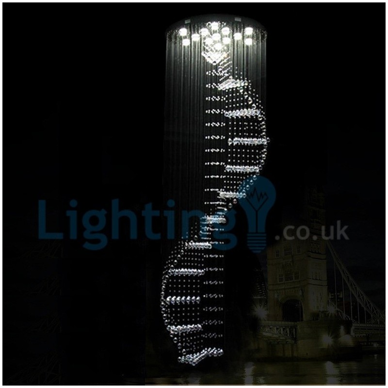 Modern Contemporary Chandelier Flush mount Pendant Fixture Crystal Rain Drop Light