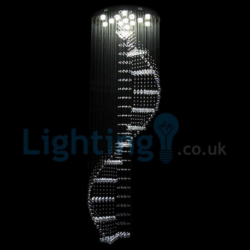 Modern Contemporary Chandelier Flush mount Pendant Fixture Crystal Rain Drop Light
