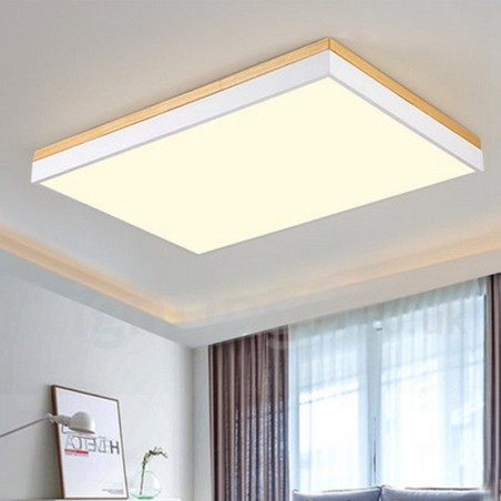 Nordic Rectangular Ultra thin Solid Wood Ceiling Lamp Nordic Rectangular Ultra thin Solid Wood Ceiling Lamp