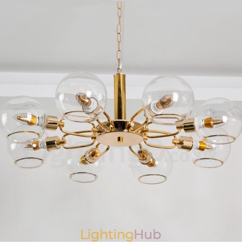 8 Lights Nordic Postmodern Creative Glass Magic Bean Chandelier