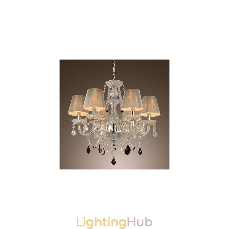 Chandelier Crystal Luxury Modern 1 Tiers Living 6 Lights