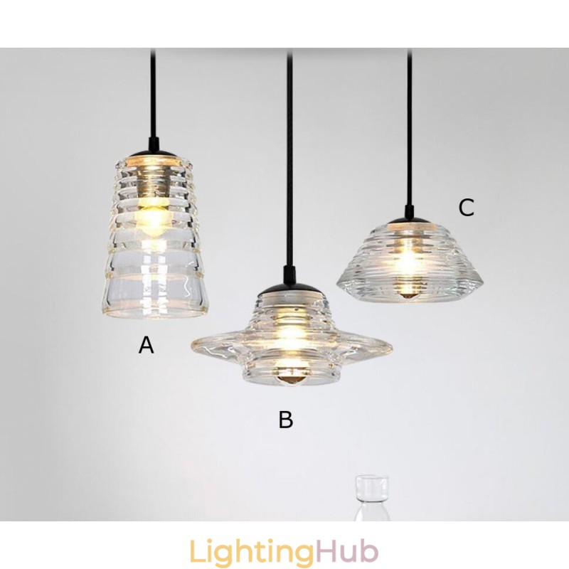 Single Head Glass Pendant Light Cafe