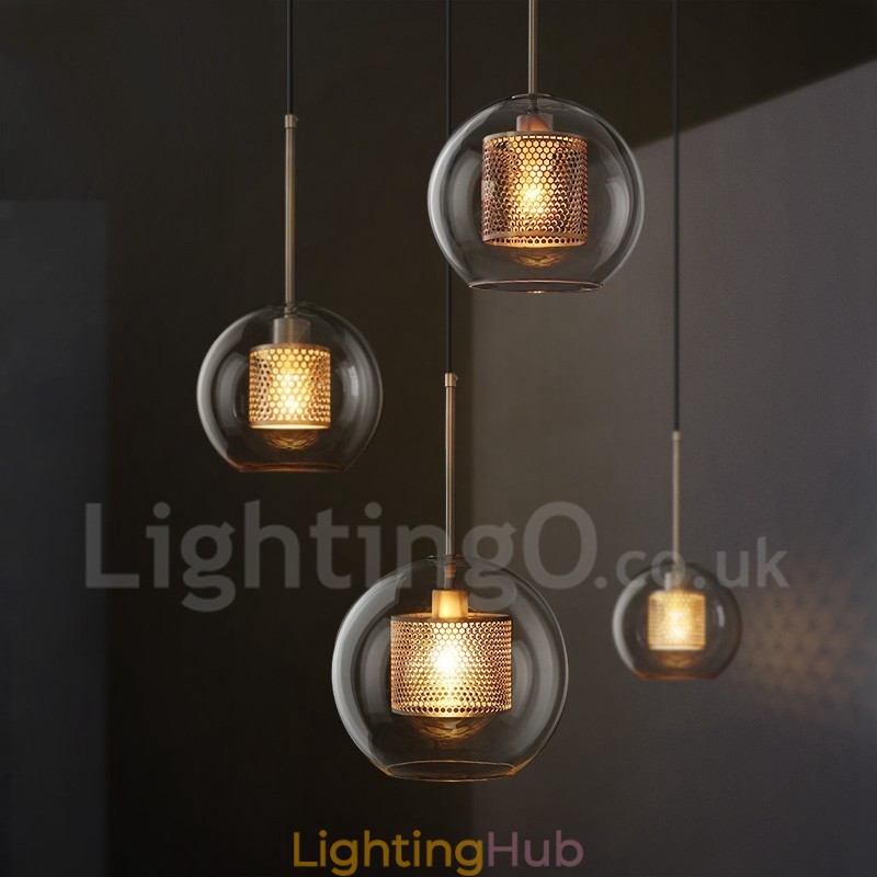 Modern Minimalist Nordic Style Decoration Cafe Glass Ball Single Head Pendant Light