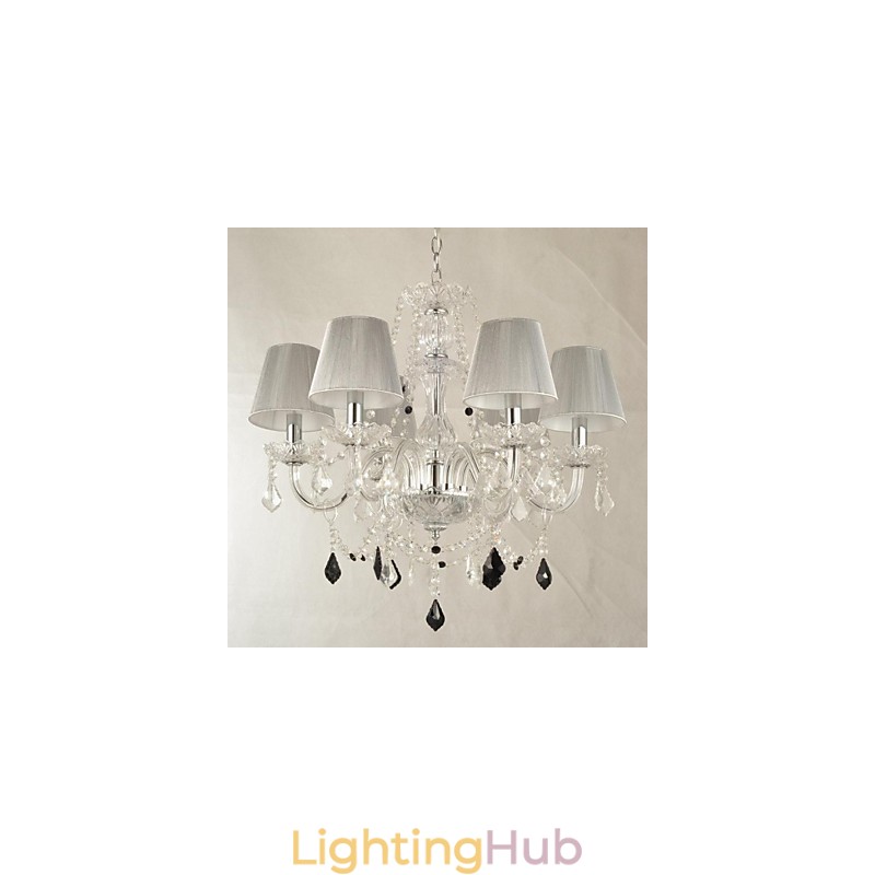 Chandelier Crystal Luxury Modern 1 Tiers Living 6 Lights